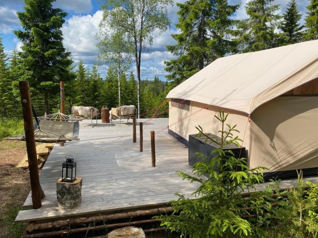 Glamping Tent With Amazing View In The Forest Torsby Zewnętrze zdjęcie